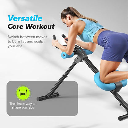 Lumanord™ Adjustable Ab Machine Full Body Workout for Home Gym Foldable Knee Protection