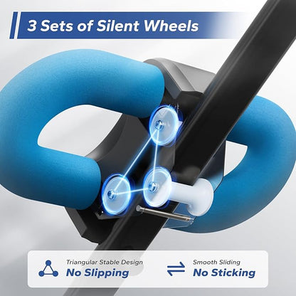 Lumanord™ Adjustable Ab Machine Full Body Workout for Home Gym Foldable Knee Protection