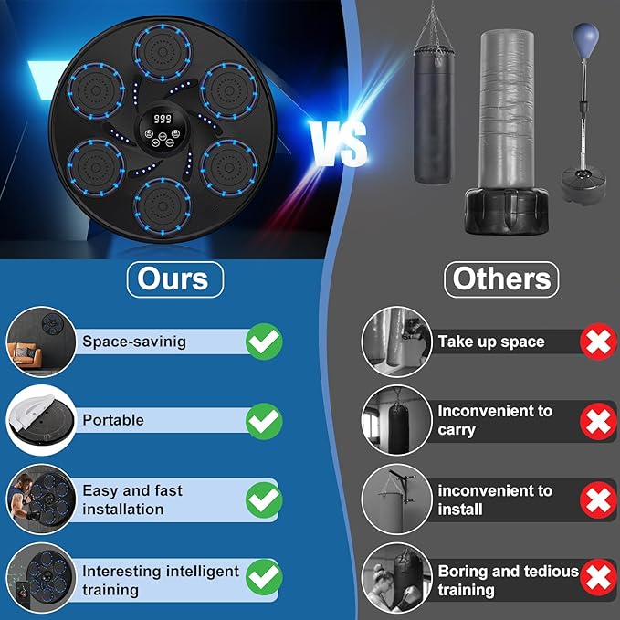 The Ultimate Boxing Machine Smart Bluetooth Boxing Machine Trainer with Boxing Gloves