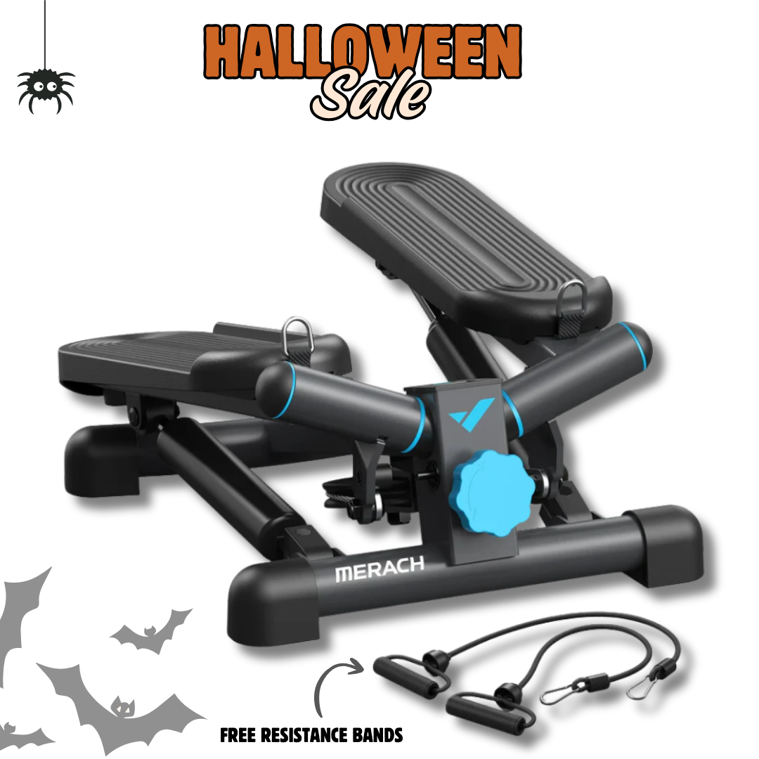 Mini Twist Stepper with Free Resistance Bands – 330lbs Capacity