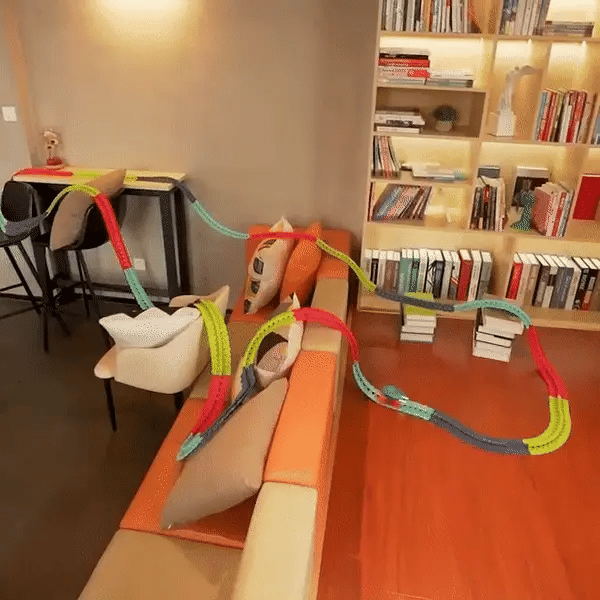 Toyz Zero-G Glow in the Dark Flexible Race Track Set –  LED Car Set for Kids