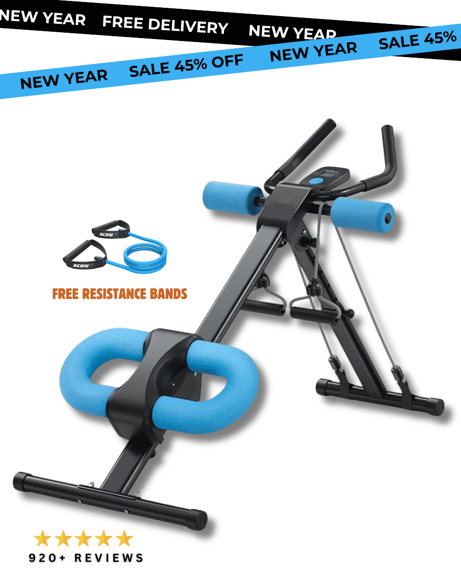 Lumanord™ Adjustable Ab Machine Full Body Workout for Home Gym Foldable Knee Protection