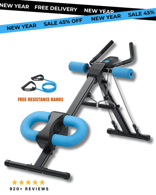 Lumanord™ Adjustable Ab Machine Full Body Workout for Home Gym Foldable Knee Protection