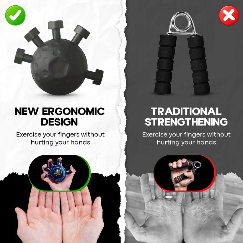Ultimate Finger Hand Strengthener Grip - Adjustable Resistance Hand Ball