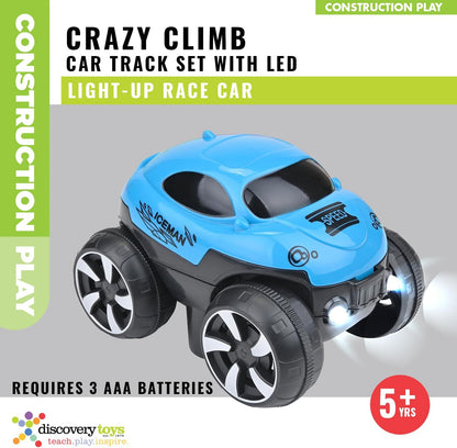 Toyz Zero-G Glow in the Dark Flexible Race Track Set –  LED Car Set for Kids