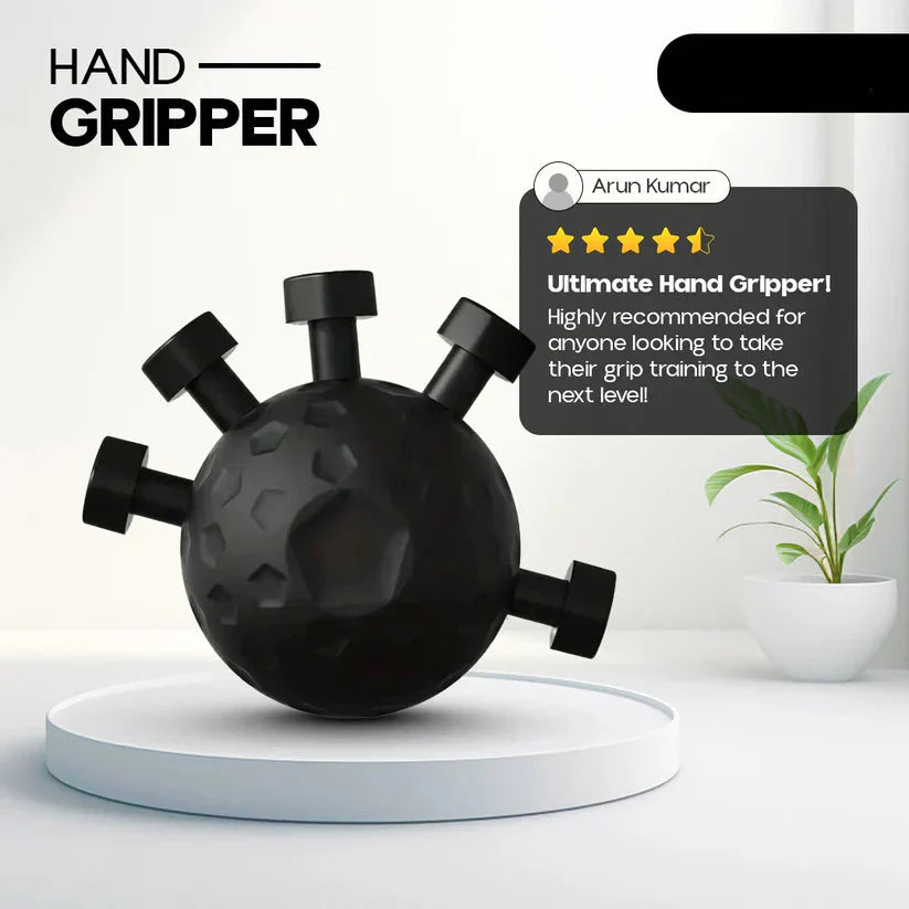 Ultimate Finger Hand Strengthener Grip - Adjustable Resistance Hand Ball