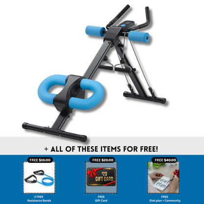 2-in-1 Home Gym Combo - Core & Cardio | Total Body Home Gym Bundle
