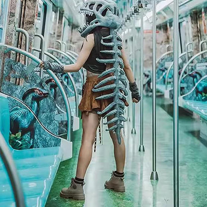 Realistic Dinosaur Skeleton Costume Set for Kids & Adults