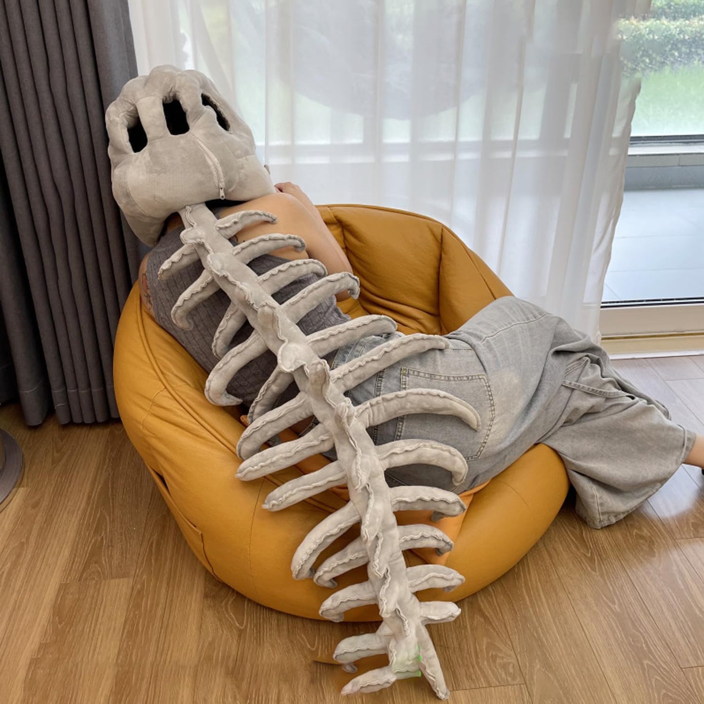 Realistic Dinosaur Skeleton Costume Set for Kids & Adults