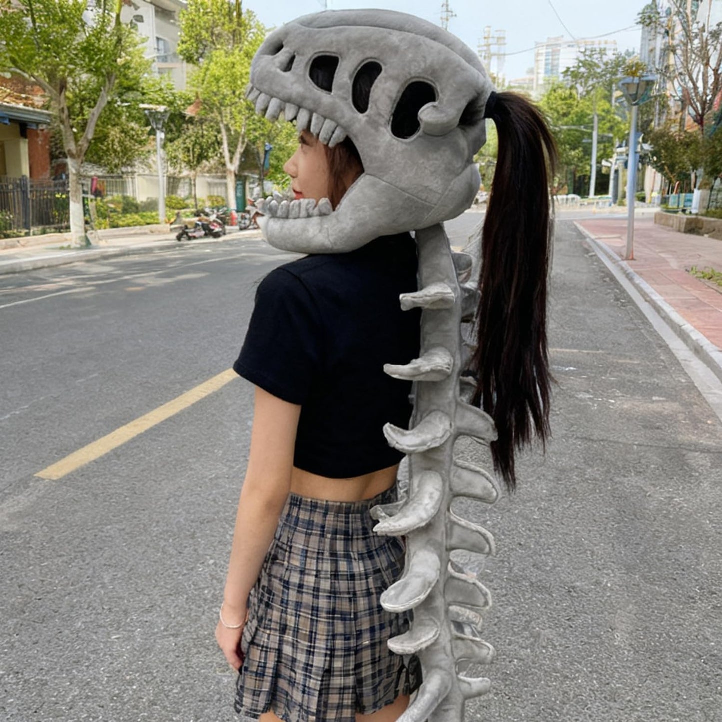 Realistic Dinosaur Skeleton Costume Set for Kids & Adults