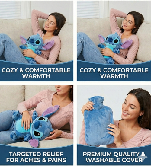 Lumanord™ Stitch Winter Plush Hot Water Bottle