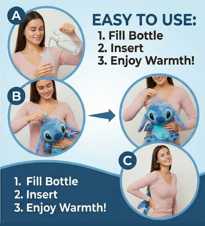 Lumanord™ Stitch Winter Plush Hot Water Bottle